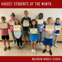 MMS August Students of the Month 