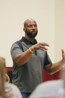 Alton Carter Visits Muldrow Teachers